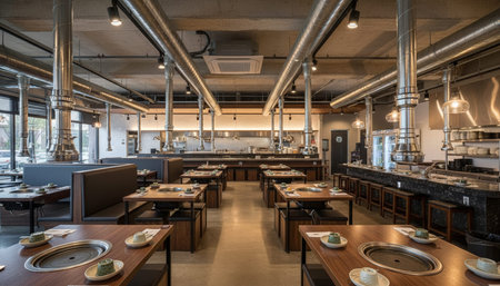 Opulent grand interior architecture for luxury hospitality and fine dining spaces.