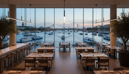 Opulent grand interior architecture for luxury hospitality and fine dining spaces.