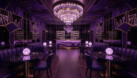 Opulent grand interior architecture for luxury hospitality and fine dining spaces.