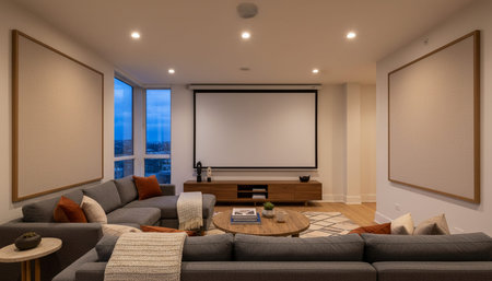 Luxury contemporary residential interior design with elegant furniture and stylish decor.