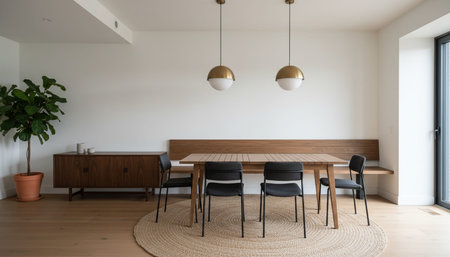 Luxury contemporary residential interior design with elegant furniture and stylish decor.