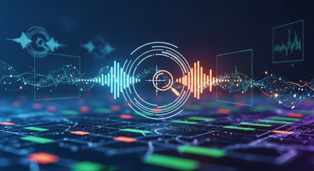 Background image of technology