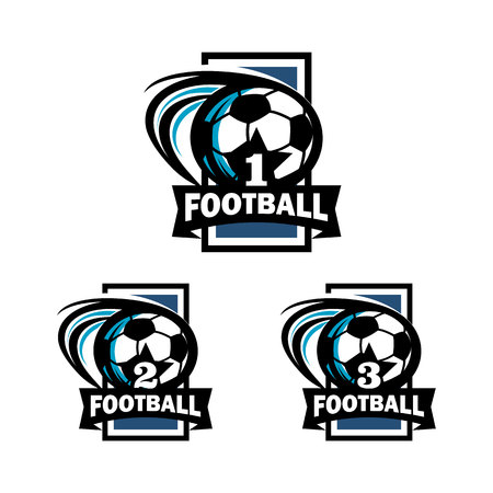 Football Number Badge Logo Vector illustration.のイラスト素材