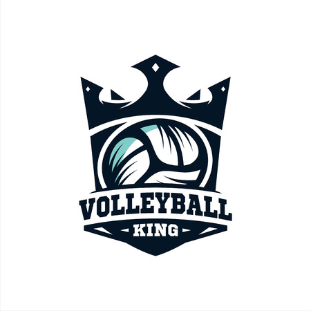 King Volleyball Logo vol 2.0のイラスト素材
