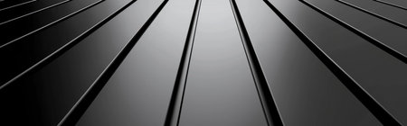 Abstract black metallic background. 3d rendering, 3d illustration.の素材