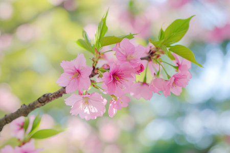 Cherry blossom sakura in spring season, beautiful nature backgroundの素材