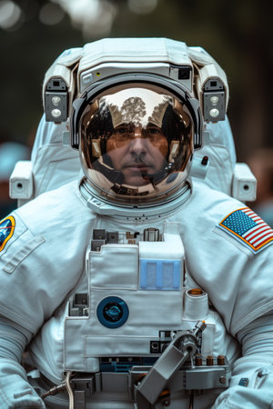 Unidentified cosmonaut at the opening of the event at Stockholm Astronautics Day.の素材