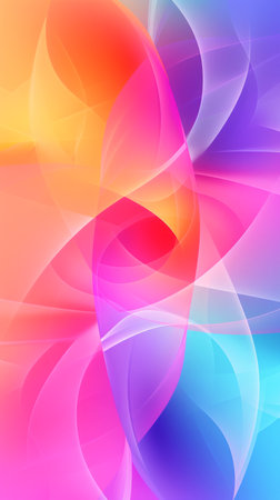 abstract colorful background with smooth lines in pink, blue and purpleの素材