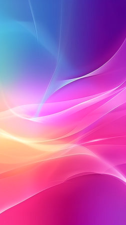 abstract background with smooth lines in purple, pink and yellow colorsの素材