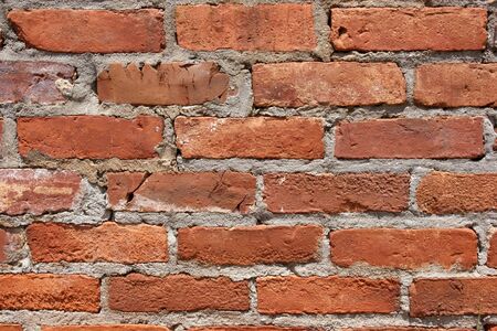 Closeup of brick wall.