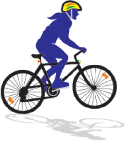 active biker - vector ilustrationのイラスト素材