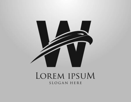 Initial Z Letter Eagle Logo Icon with Creative Eagle Head Vector Illustration Design.のイラスト素材