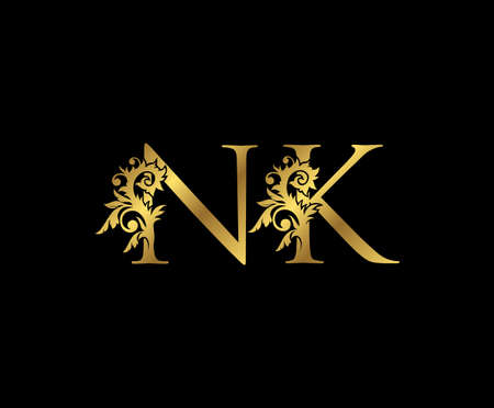 Vector Of Initial Letter Nk Logotype Id Royalty Free Image Stocklib