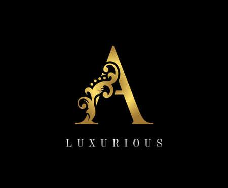 Golden A Luxuryのイラスト素材