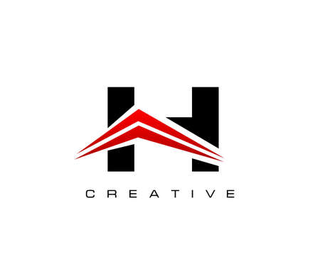 Abstract H Letterのイラスト素材