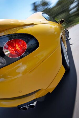 A yellow carの写真素材