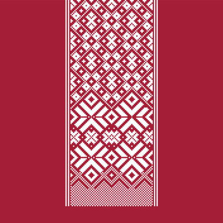 Traditional Baltic ornament belt. Folk traditionsのイラスト素材
