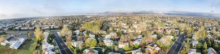 FORT COLLINS, CO, USA - APRIL 20 2015: Aerial panorama of Fort Collins, a typical residential...