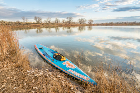 FORT COLLINS  CO, USA - November 5, 2016: All Star racing stand up paddleboard by Starboard in...