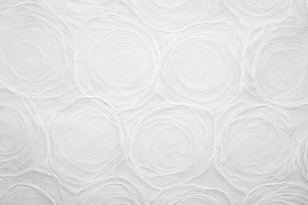 white Thai mulberry ringlet paper with funneling whirls of raised mulberry pulpの写真素材