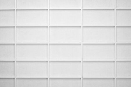 detail of oriental room divider screen made of white shoji rice paper