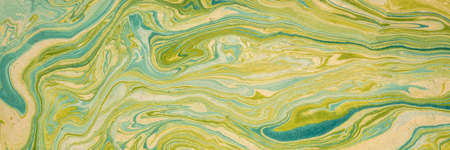 background of gold, green and blue Nepalese lokta paper Inspired from the grain of texture in...