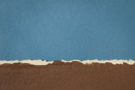 colorful abstract landscape in blue and brown pastel tones - a collection of colorful handmade...