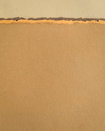 abstract paper landscape in pastel earth tones tones - collection of handmade rag papersの写真素材