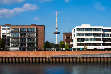 View from the Overseas City to the TV towerのeditorial素材