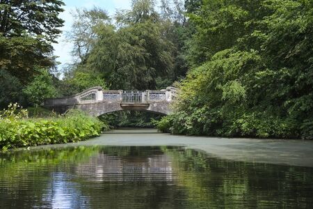 A bridge of stone at Bremen in the B?rgerpark