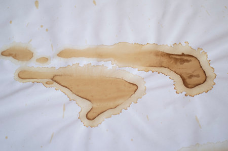 Coffee stains on a white paper