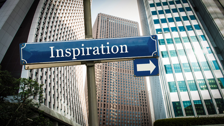 Street Sign to Inspirationの写真素材