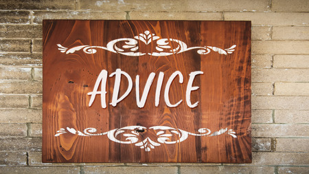 Street Sign to Adviceの写真素材