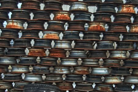 Old Metal on Scrapyardの写真素材