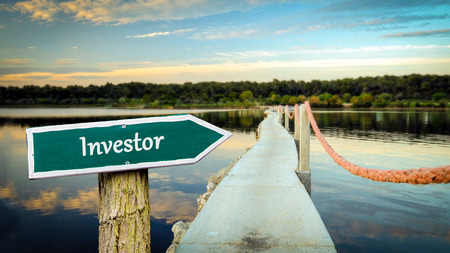 Street Sign to Investorの写真素材