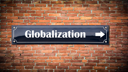 Street Sign to Globalizationの写真素材