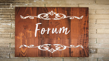 Street Sign to Forumの写真素材