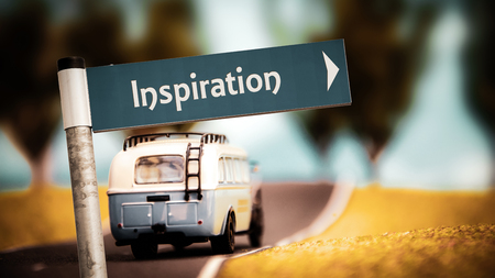 Street Sign to Inspirationの写真素材