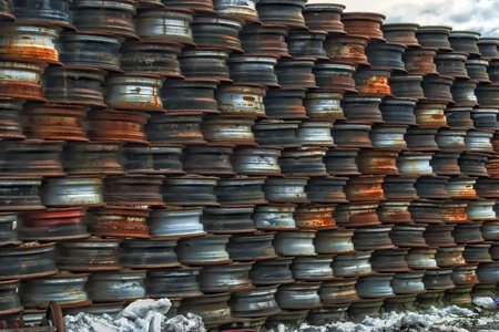 Old Metal on Scrapyardの写真素材
