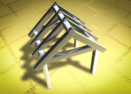 3D Model Own Houseの写真素材
