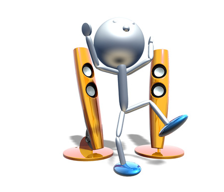 Dancing to the Musicの写真素材