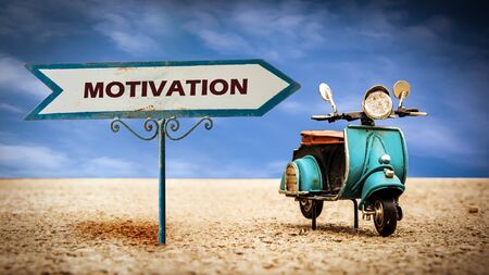 Street Sign the Direction Way to Motivationの写真素材