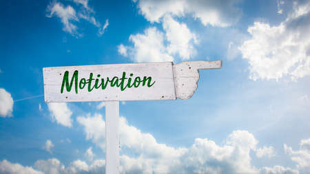Street Sign the Direction Way to Motivationの写真素材