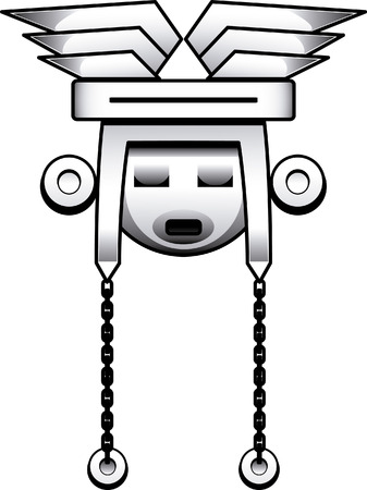 Tribal Ceremonial Maskのイラスト素材