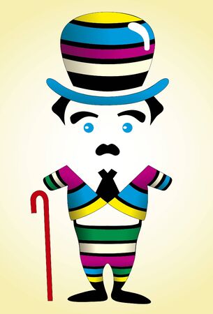 colorful suit vector illustrationのイラスト素材