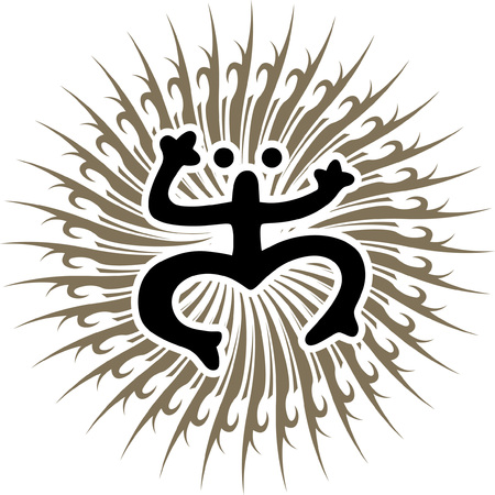 Coqui Frog Vector illustration tainoのイラスト素材