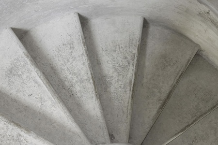 Spiral staircase in the building