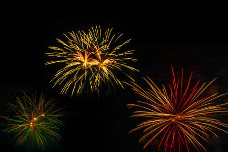 fireworks in the night sky, fireworks in the sky