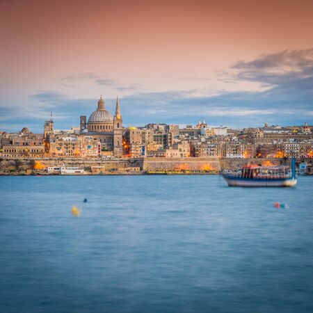 Valletta capital of the island of Maltaの写真素材