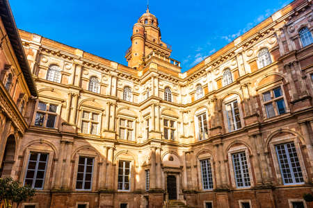 Classic beautiful private hotel Assezat in Toulouse, Occitania in Franceのeditorial素材